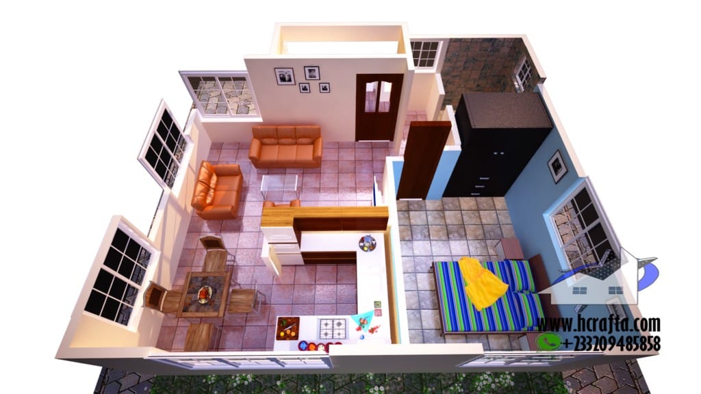 1 Bedroom House Design