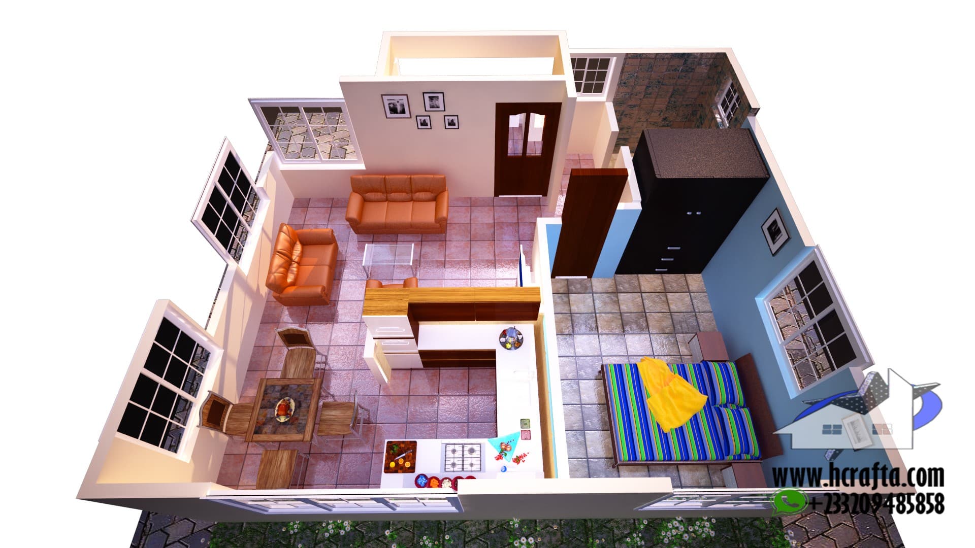 1 Bedroom House Design