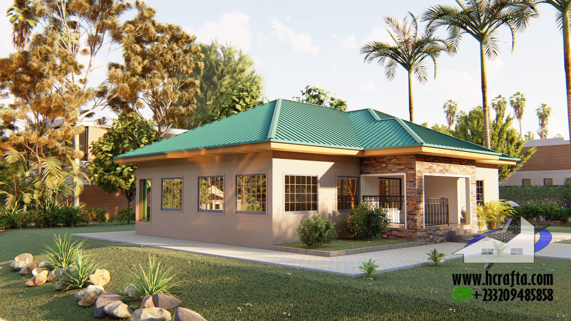 hcrafta 3 Bedroom house Plan