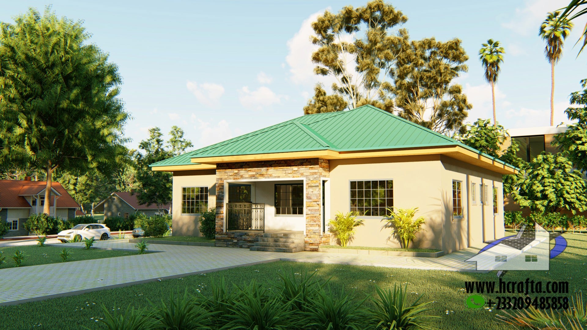 hcrafta 3 Bedroom house Plan