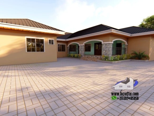 8 Bedroom Plan | building designs in ghana