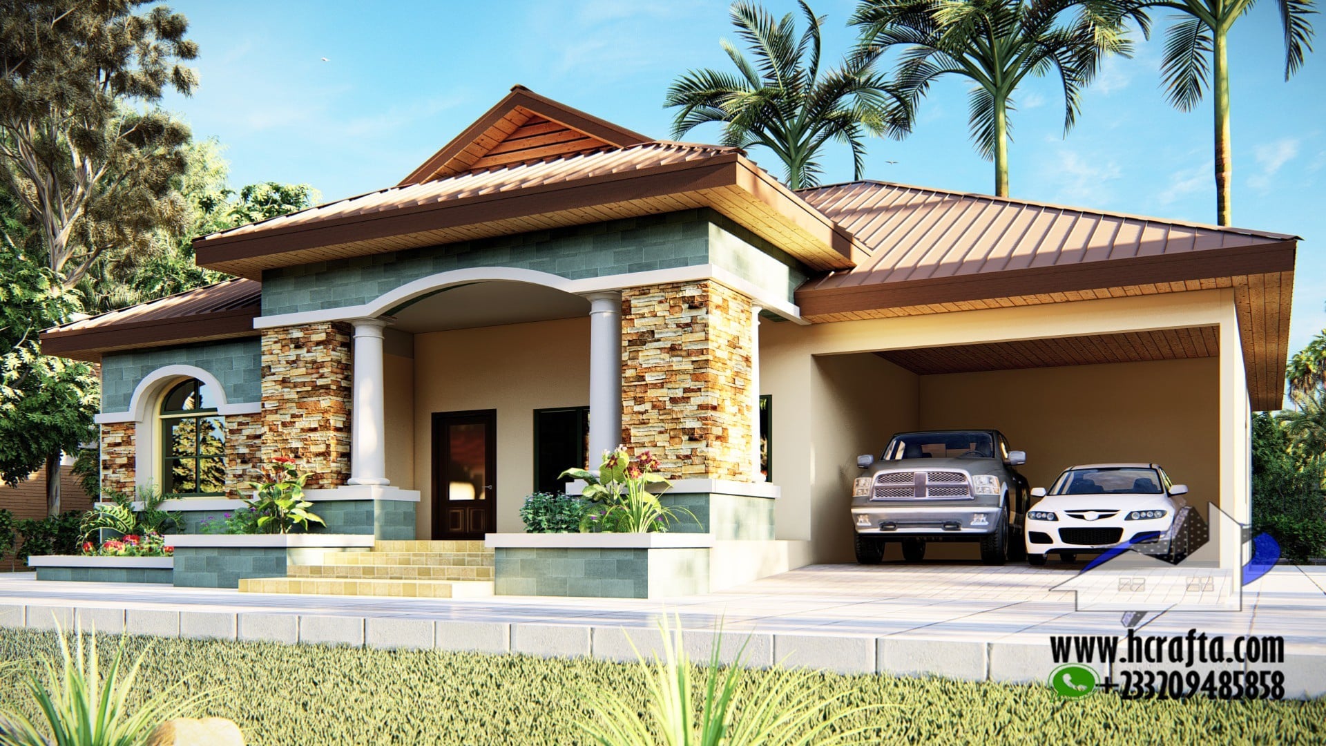 hcrafta 3 Bedroom House Design