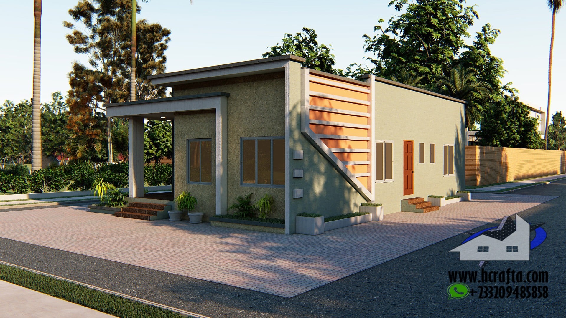 3 Bedroom modern house design