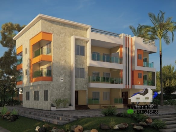 1, 4 Bedroom residence apartment design