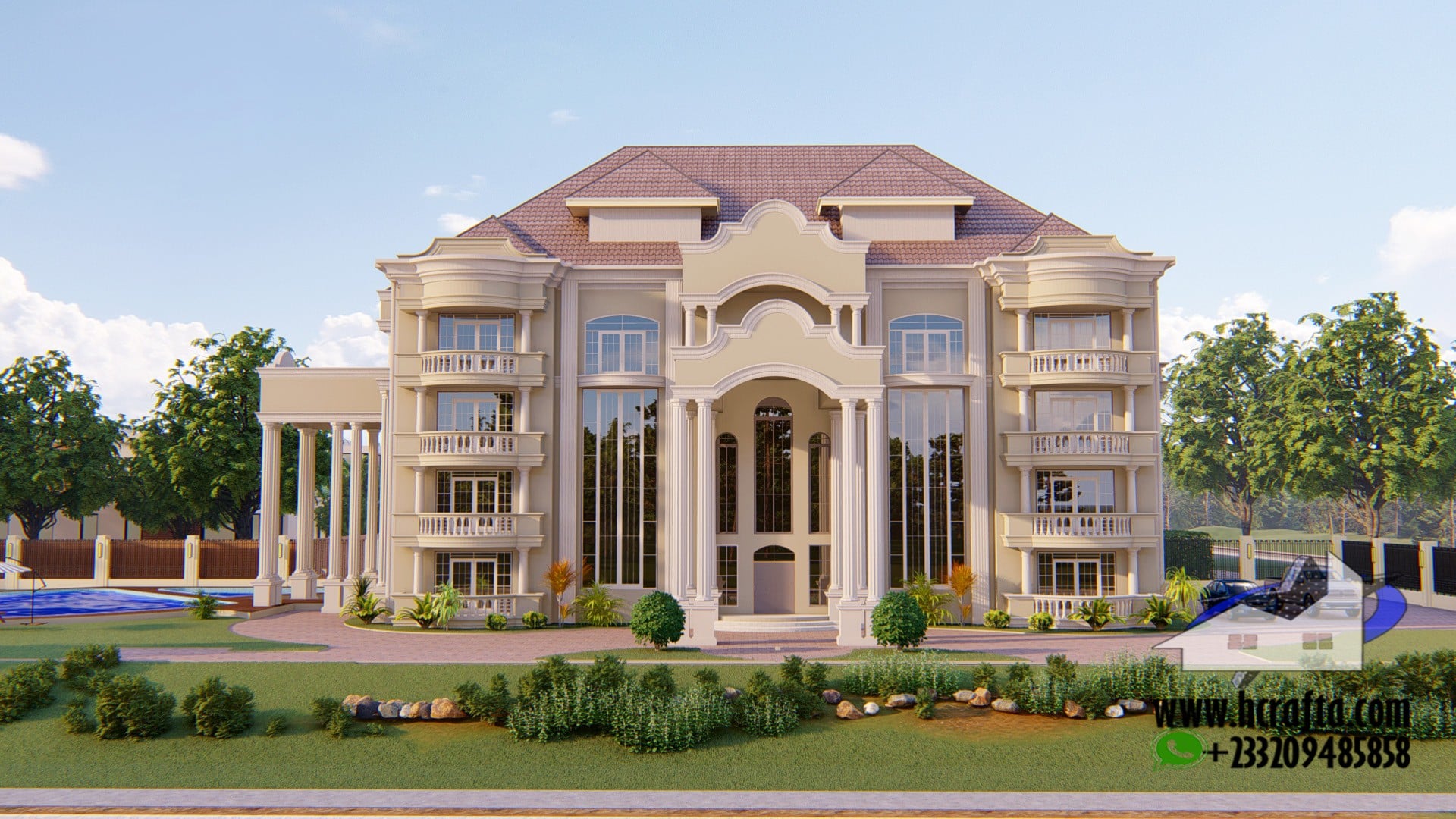 mansion house plan design