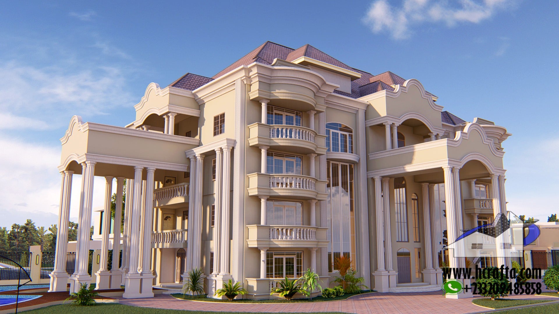 mansion house plan design