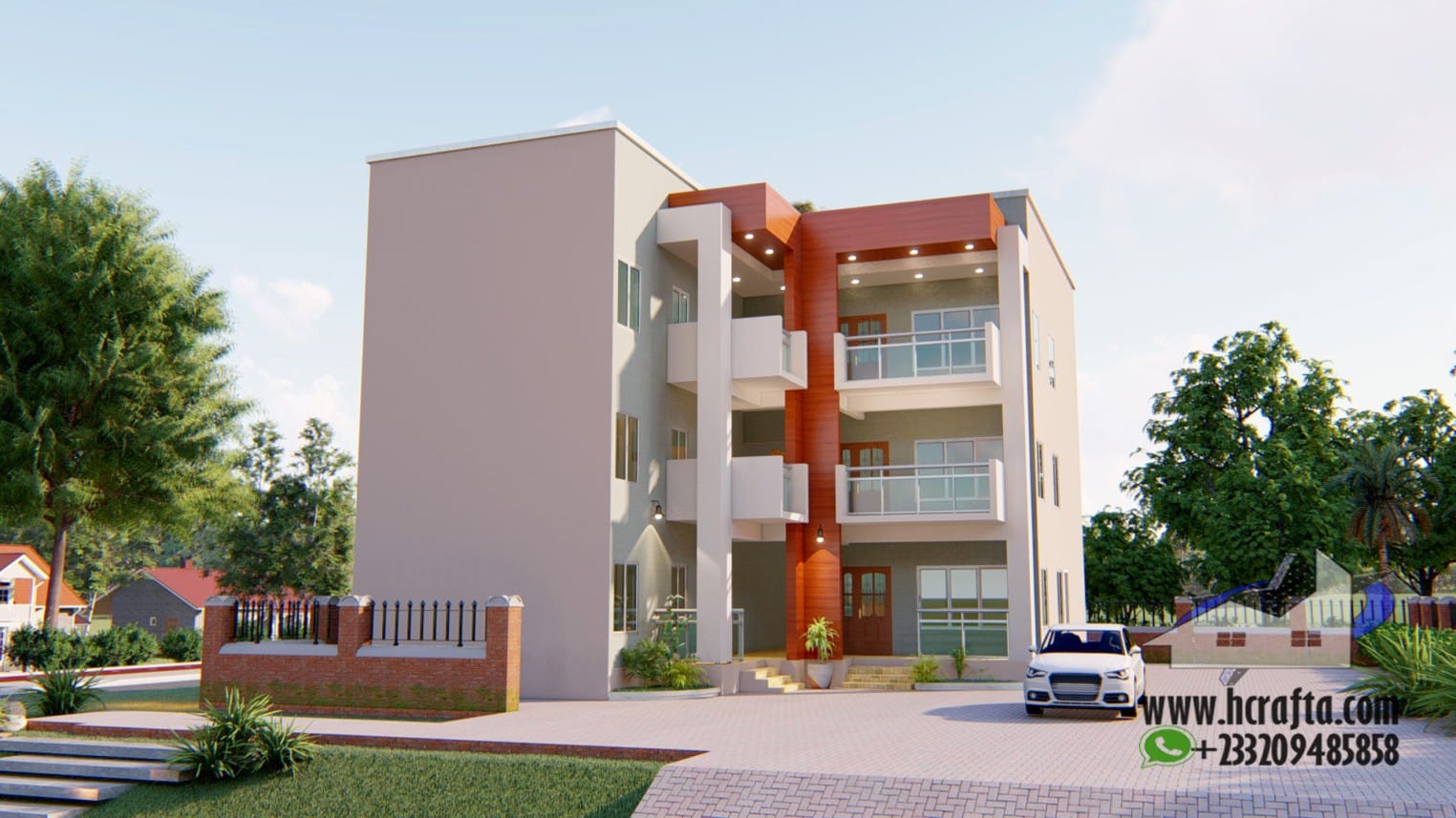 Modern 1-2 Bedroom Apartment with Stylish exterior