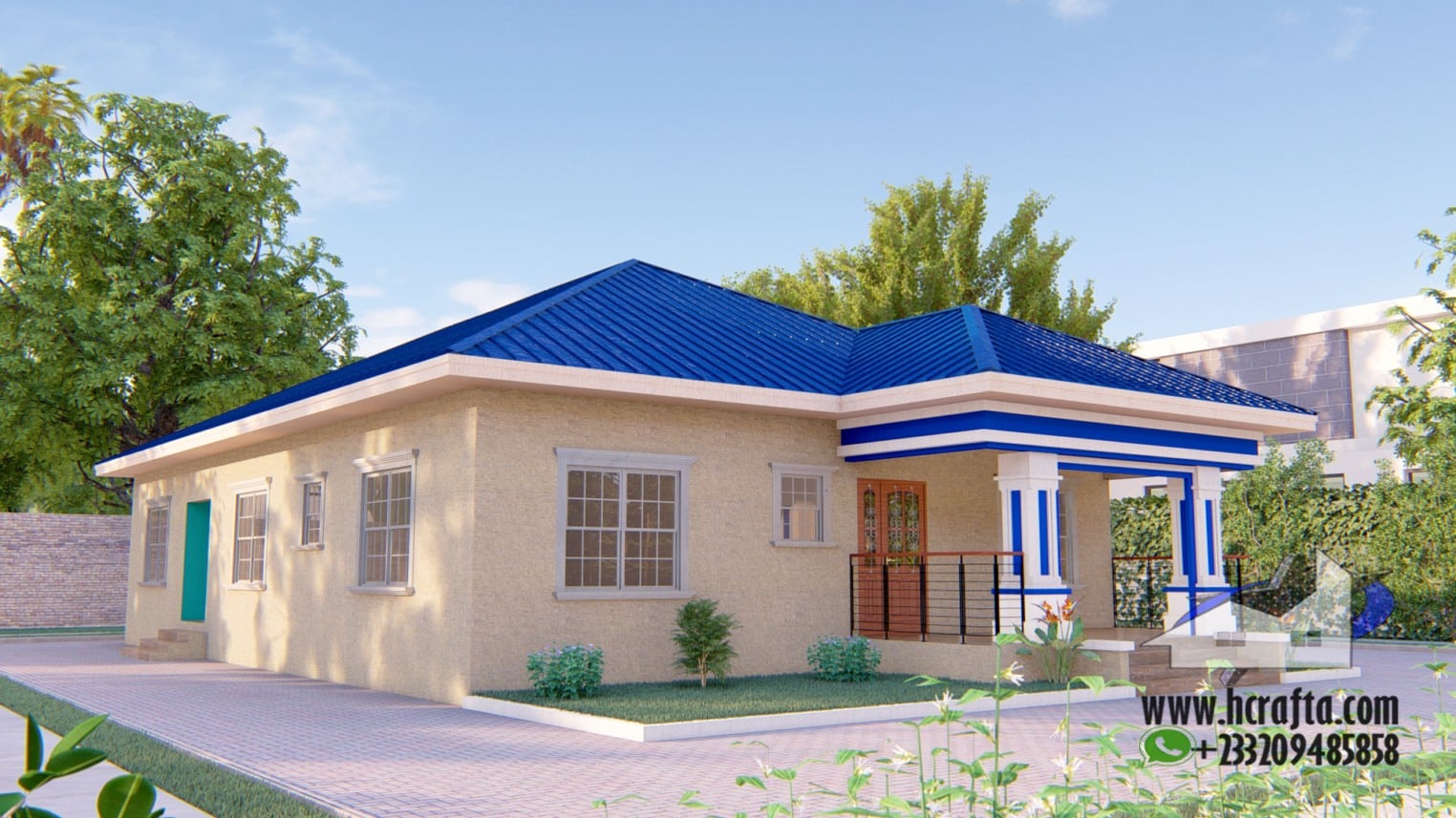 Contemporary 3 Bedroom Design: A Modern Home exterior