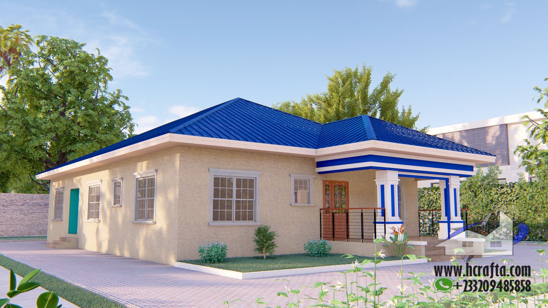 Contemporary 3 Bedroom Design: A Modern Home exterior