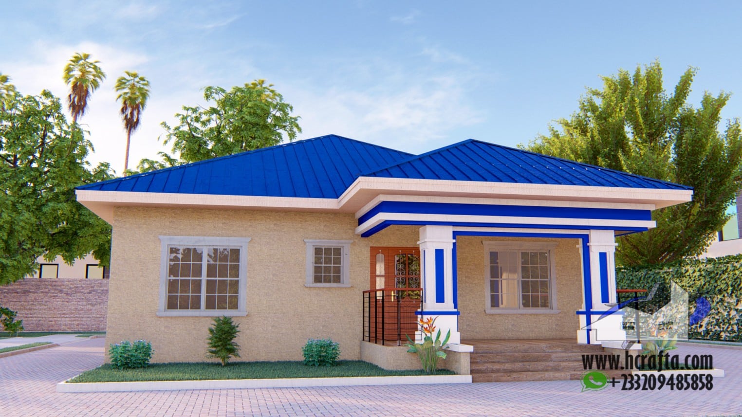 Contemporary 3 Bedroom Design: A Modern Home exterior