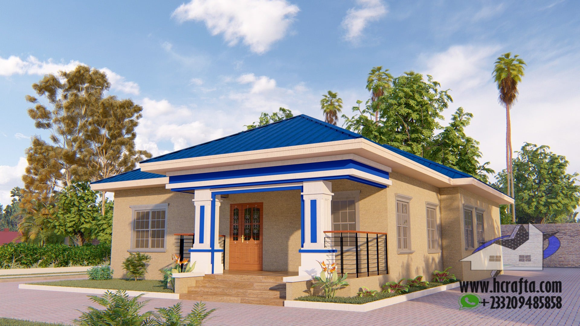 Contemporary 3 Bedroom Design: A Modern Home exterior