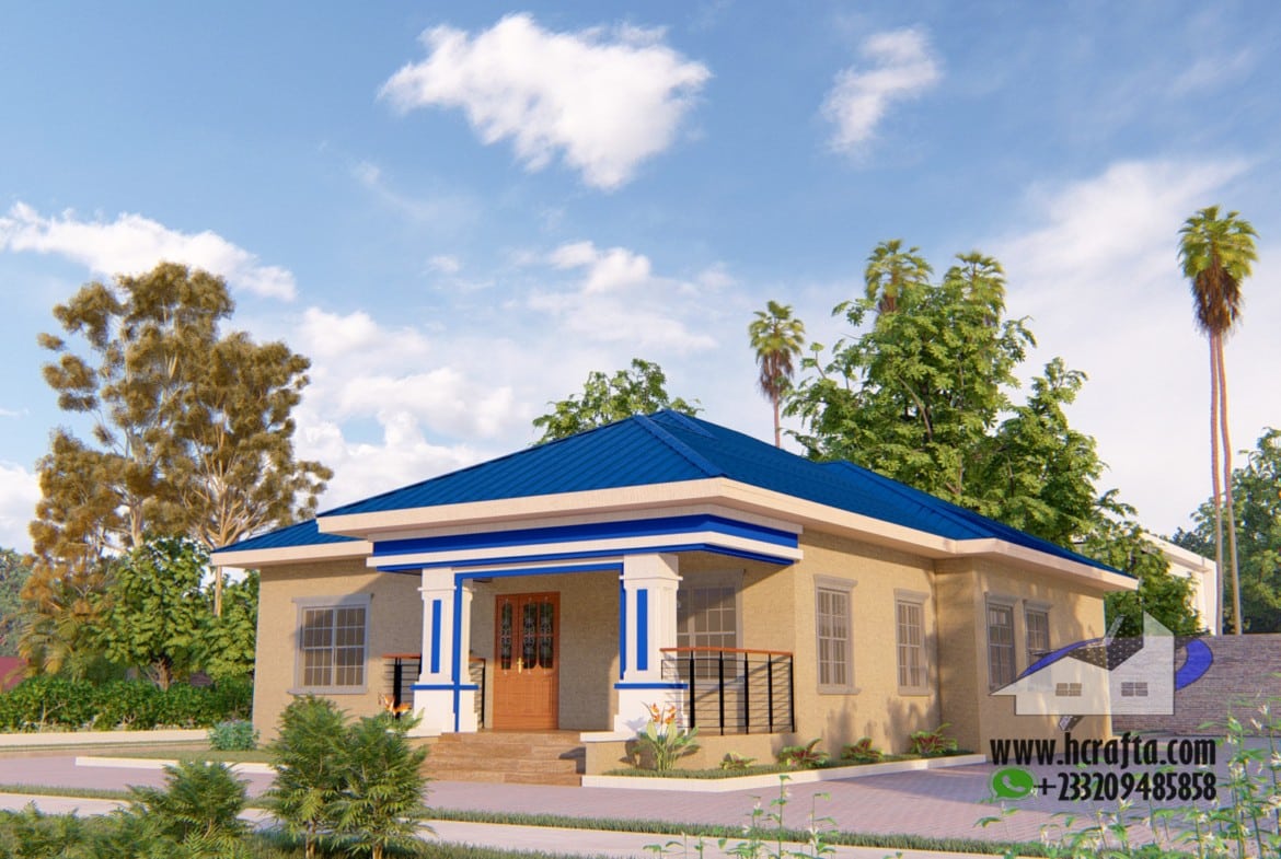 Contemporary 3 Bedroom Design: A Modern Home exterior