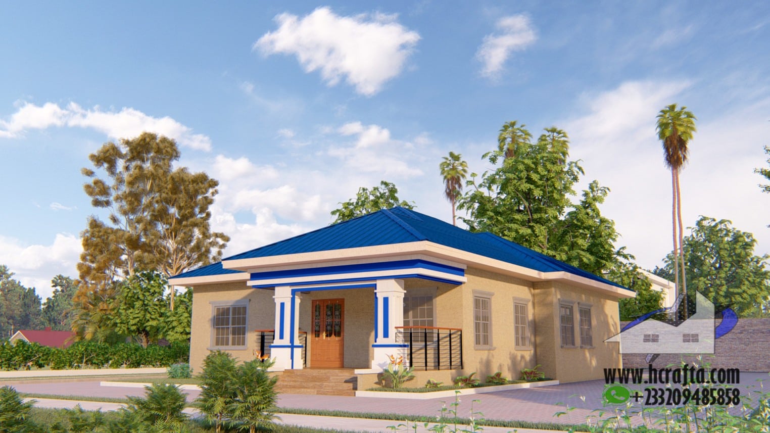 Contemporary 3 Bedroom Design: A Modern Home exterior