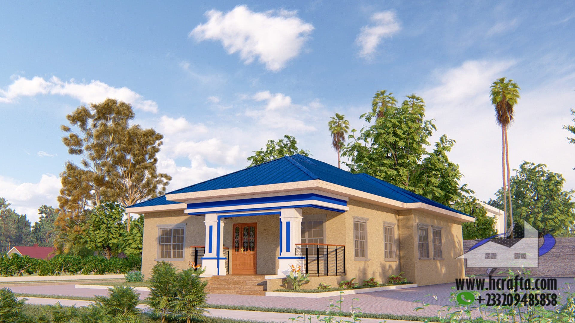 Contemporary 3 Bedroom Design: A Modern Home exterior