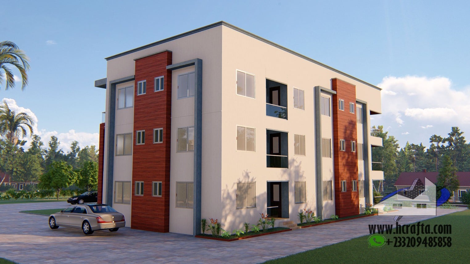 Modern 2-3 Bedroom Apartment Design