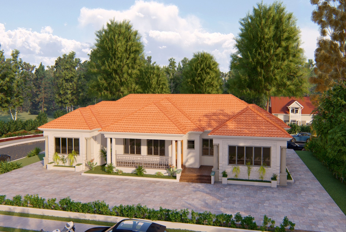Luxury 6 Bedroom Bungalow - Elegant Home
