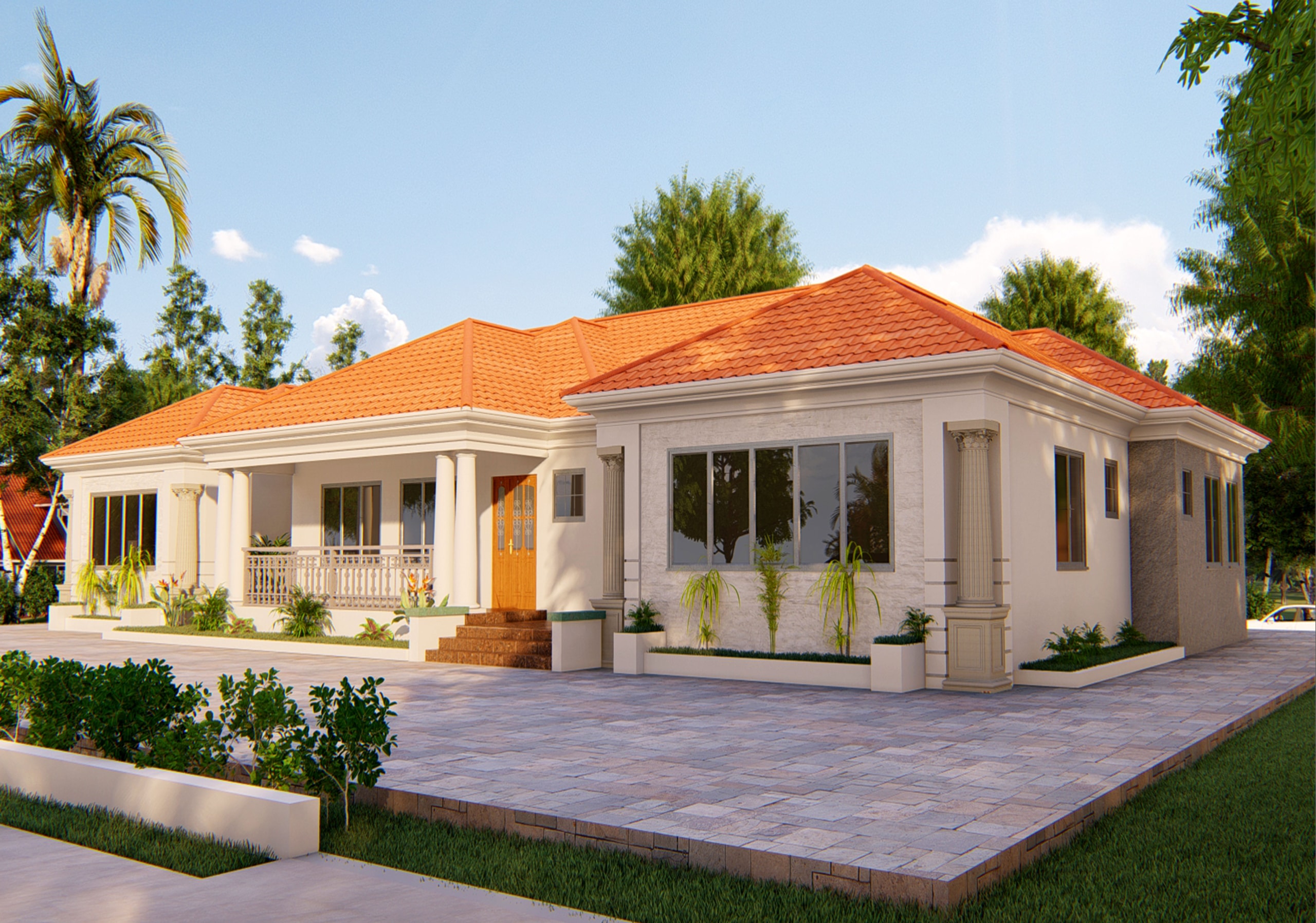 Luxury 6 Bedroom Bungalow - Elegant Home