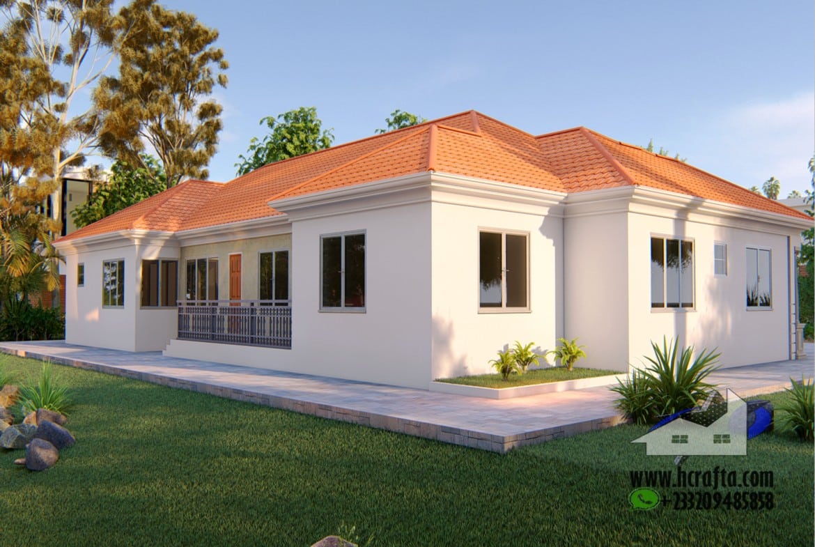 Luxury 6 Bedroom Bungalow - Elegant Home