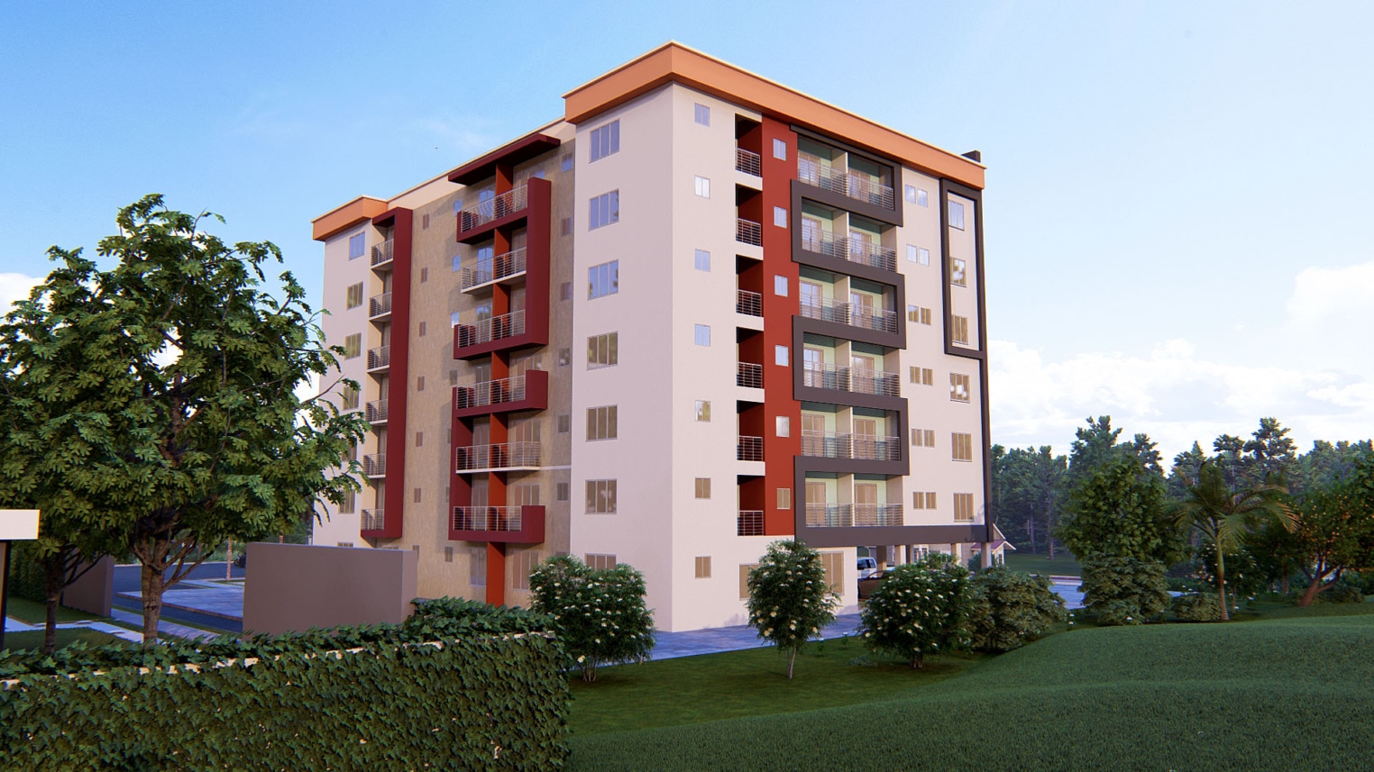 Contemporary Multi-Storey Apartment Complex