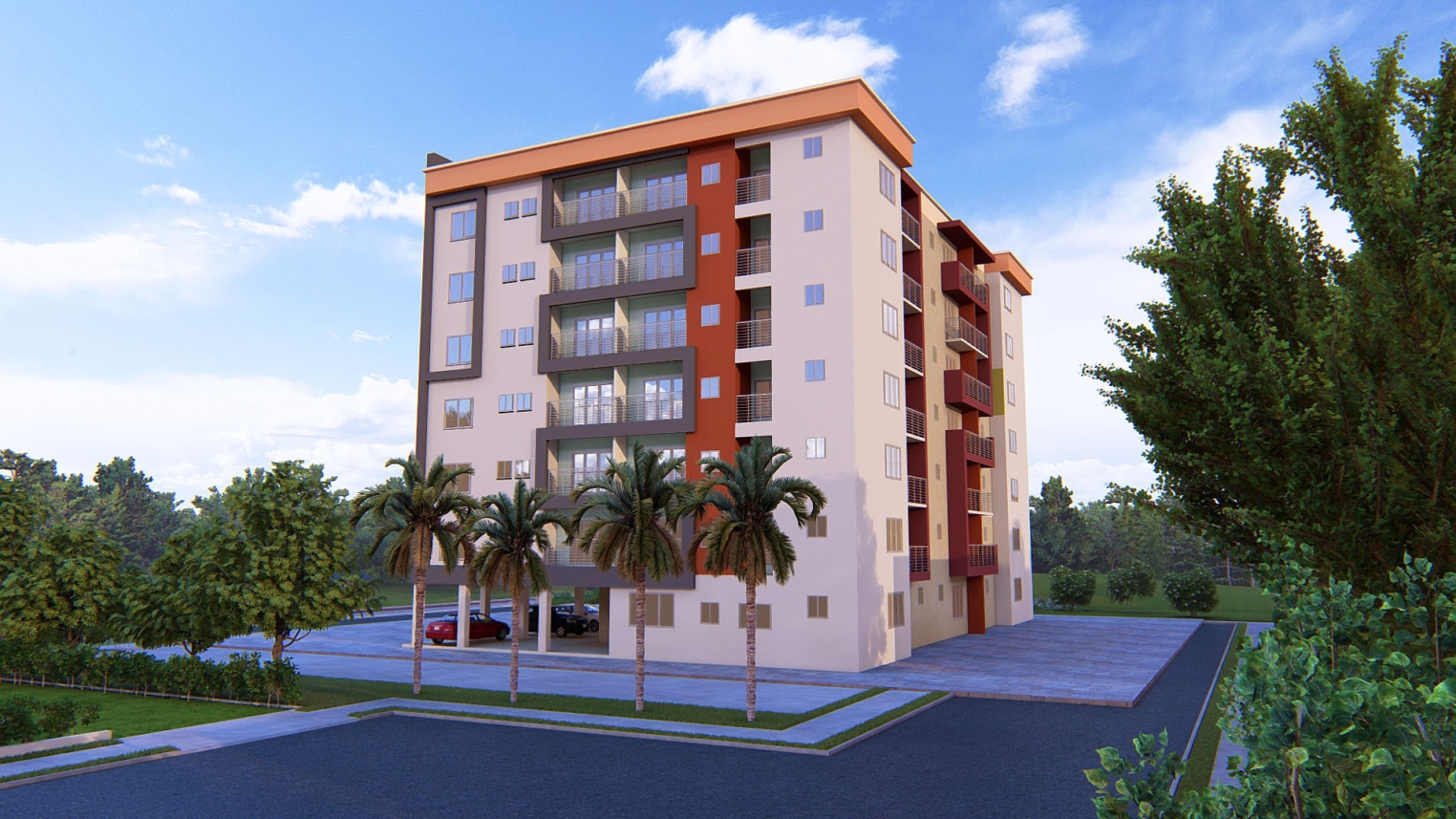 Contemporary Multi-Storey Apartment Complex